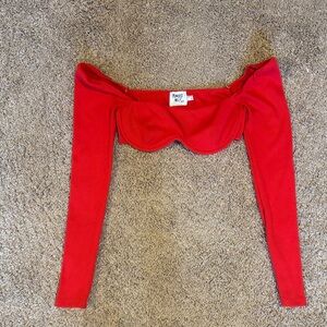 Princess Polly Vibrant Red Crop Top